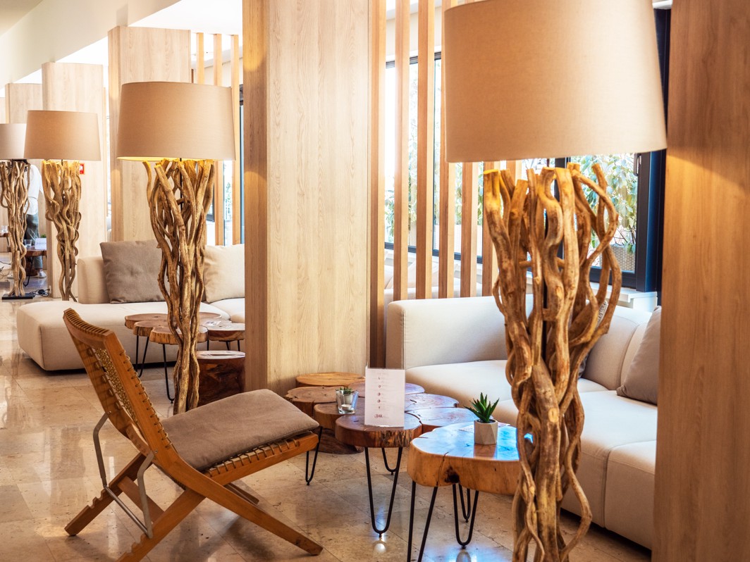 Lobby reception area in the Aminess Younique Senses resort in Hvar