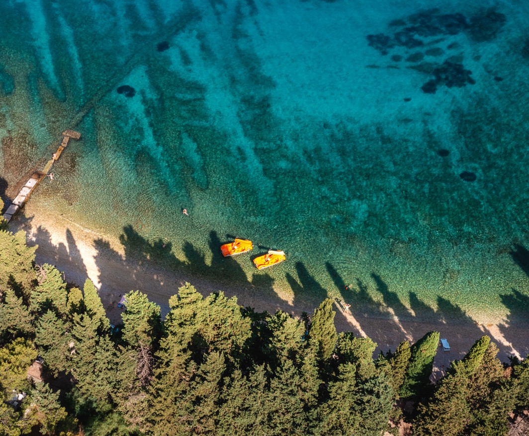 Bird’s-eye view of the seaside by Aminess Vival Velaris Resort