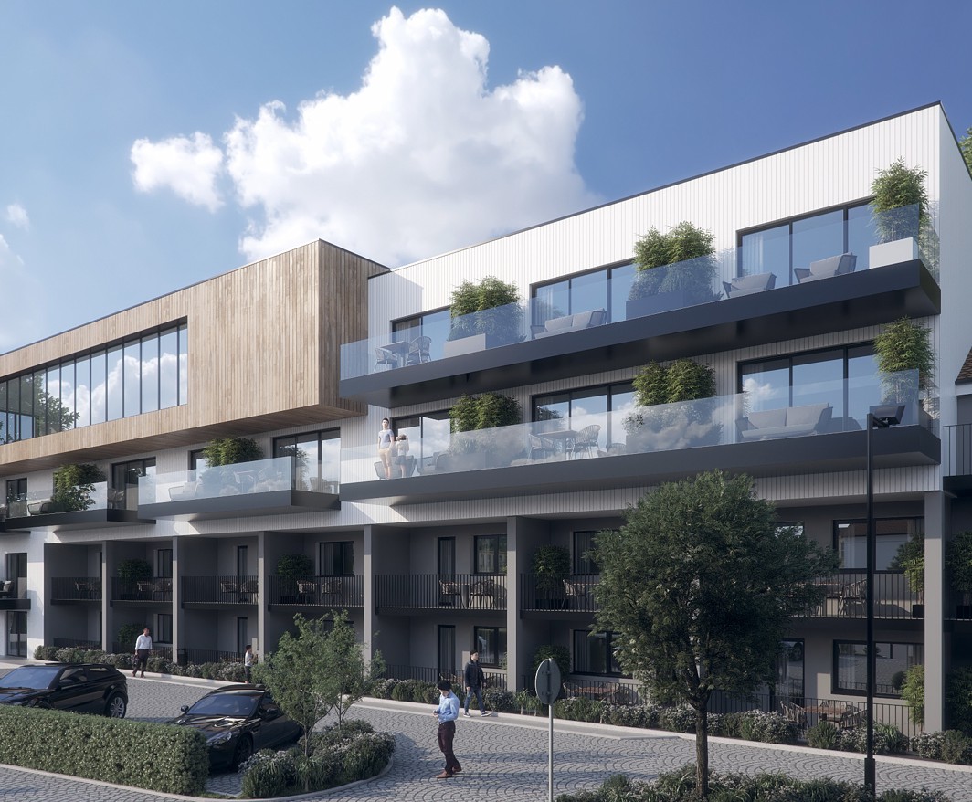 Aminess hotel exterior with modern building and balconies