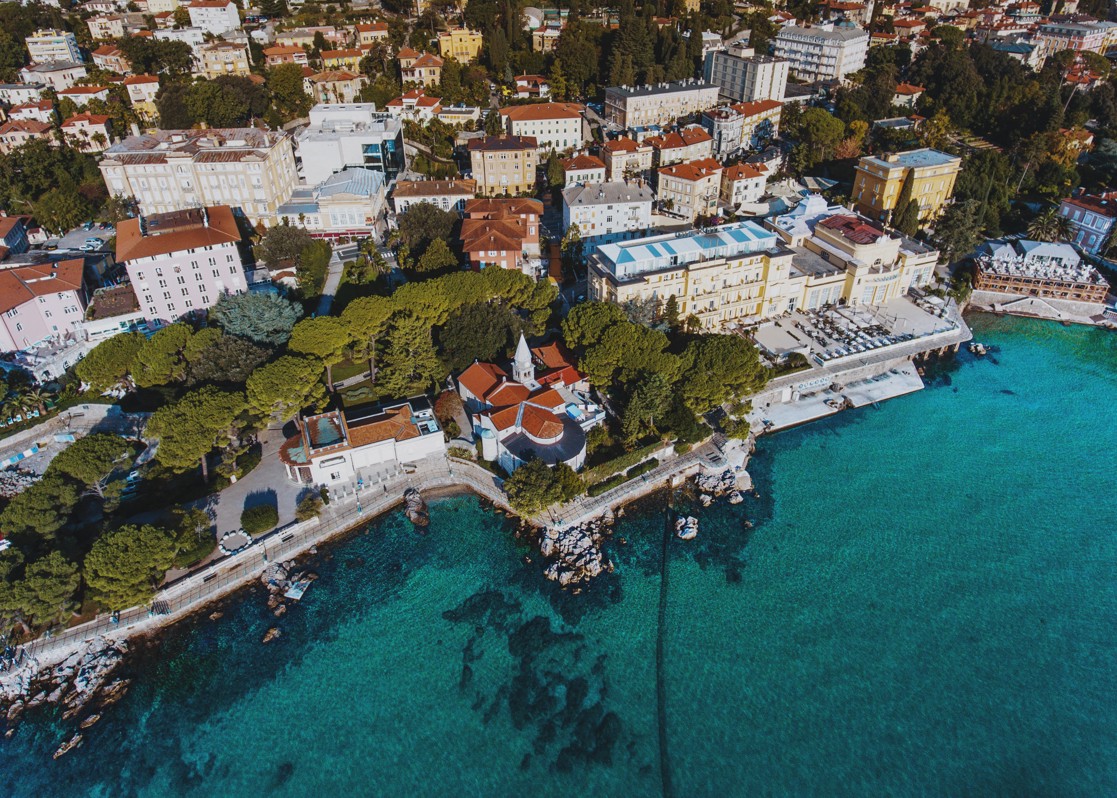 aminess-opatija-old-town-aerial