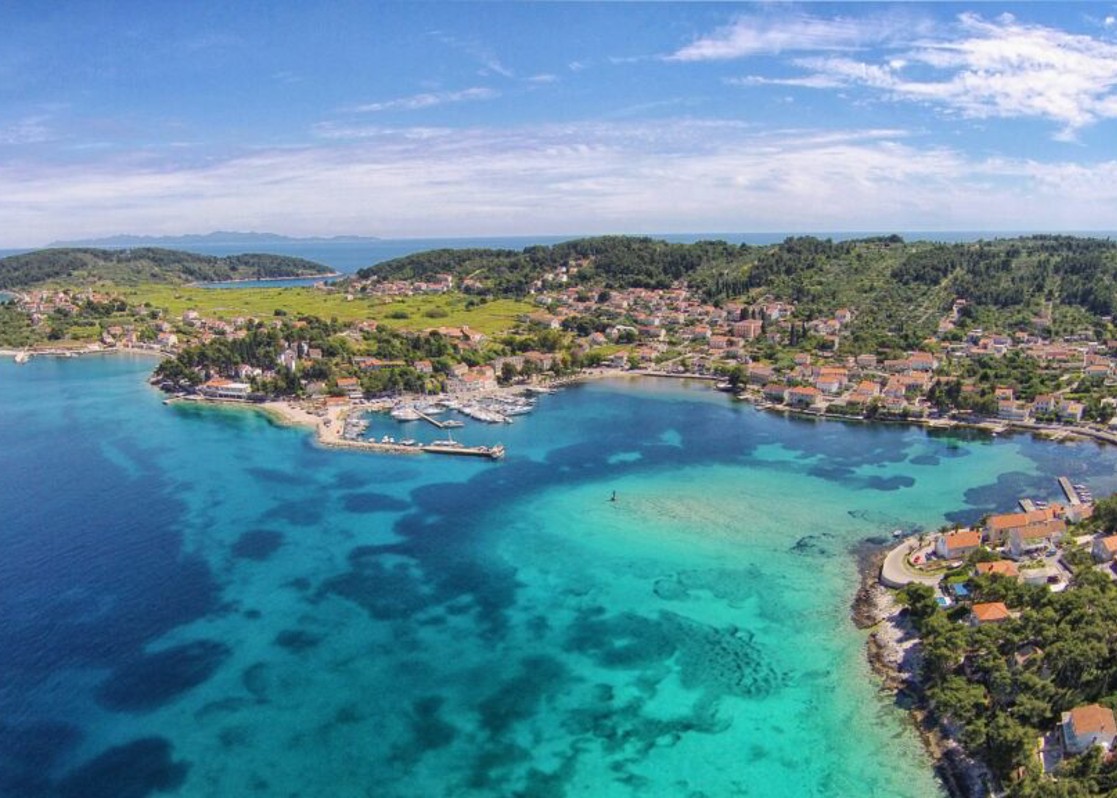 aminess-lumbarda-coastal-bay-aerial-view