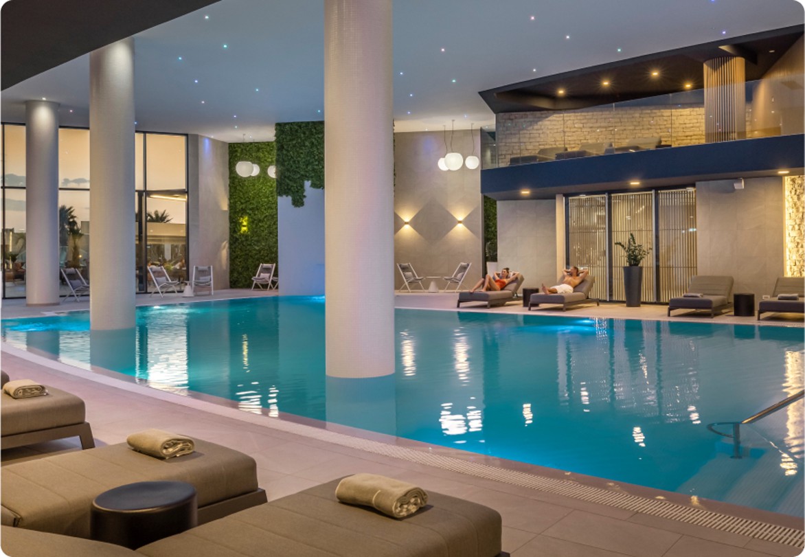 Aminess hotel pool in Makarska