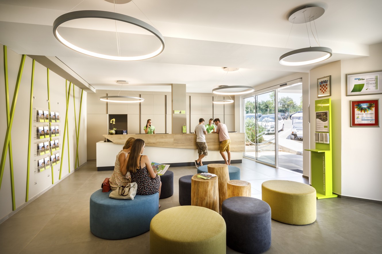 Reception area at Aminess Planet Camping Maravea, Novigrad