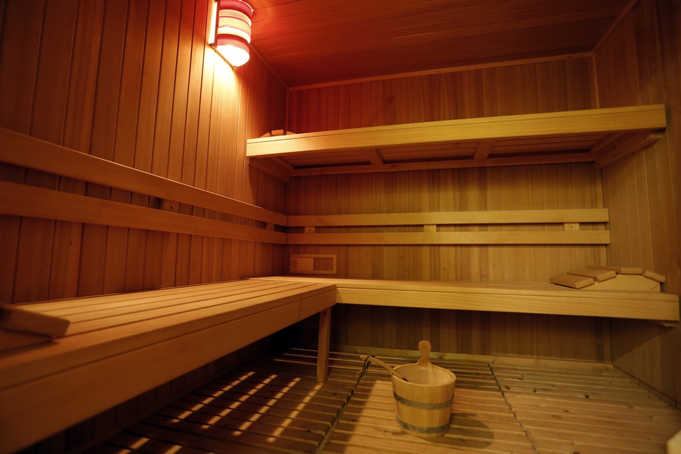Sauna in the wellness area at Aminess Vival Velaris Resort Brač Island