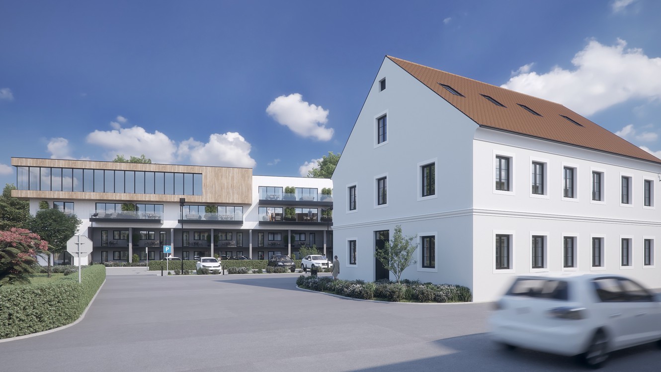 Aminess hotel exterior with modern building facade and parking area