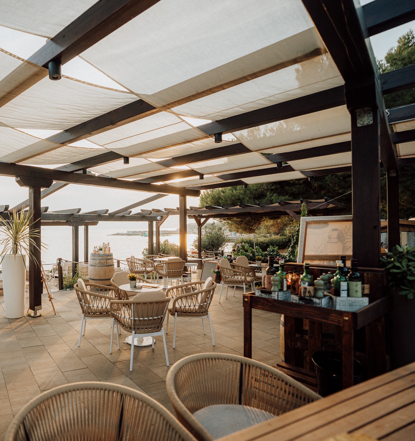 Oleandar Bar im Aminess Planet Camping Sirena, Novigrad, Kroatien