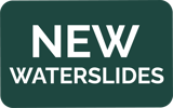 Aminess Piktogramm mit der Aufschrift NEW WATERSLIDES.