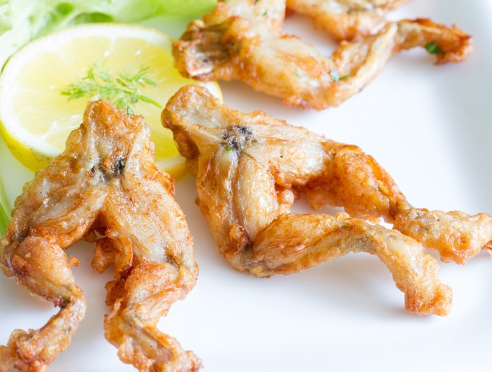 Ocvrte zablje krake v pivskem testu kot lokalna kulinaricna posebnost