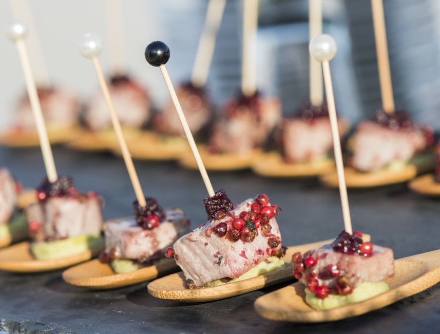 " The image shows an appetizer"