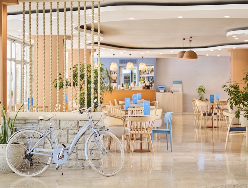 Lobby bar of the Aminess Maradiso Hotel Laguna, Novigrad Croatia