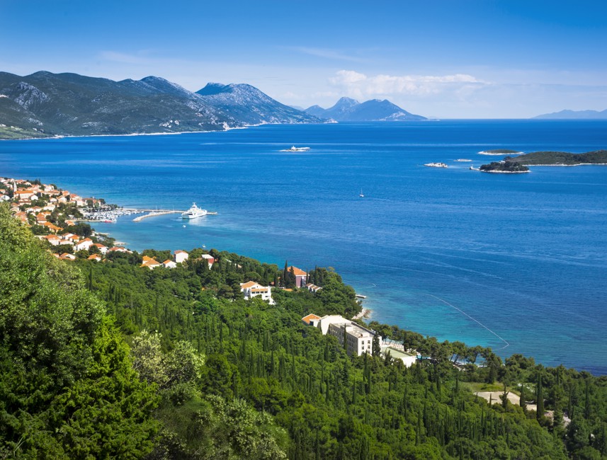 Vista mozzafiato della penisola di Peljesac da Aminess Maradiso Casa Bellevue.