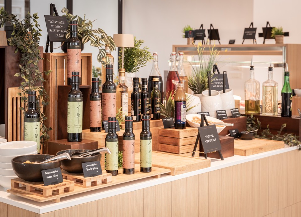 Esposizione di prodotti istriani al ristorante Unico