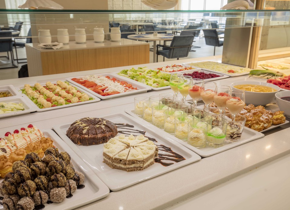 Tempting dessert buffet at at Aminess Younique Bellevue Hotel, Peljesac.