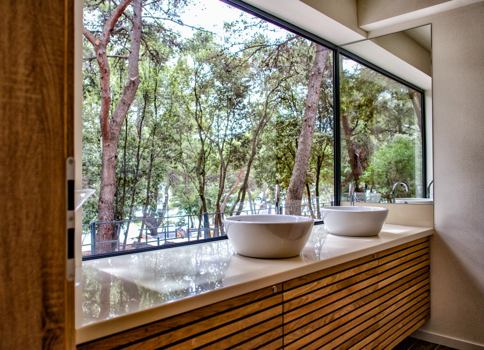 View from the lobby bar at Aminess Younique Senses Resort Hvar