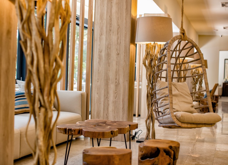 Interior of the lobby bar at Aminess Younique Senses Resort Hvar