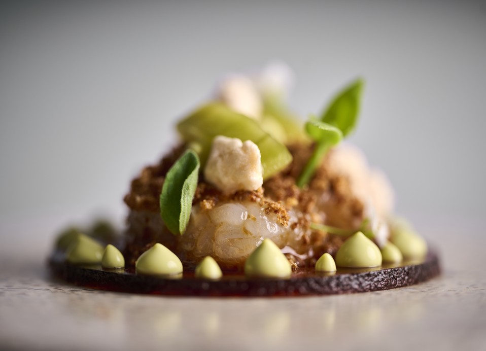 Langoustine uit Kvarner bereid bij 7 Seas Restaurant & Bar, vlakbij Magal Maradiso Hotel by Aminess.