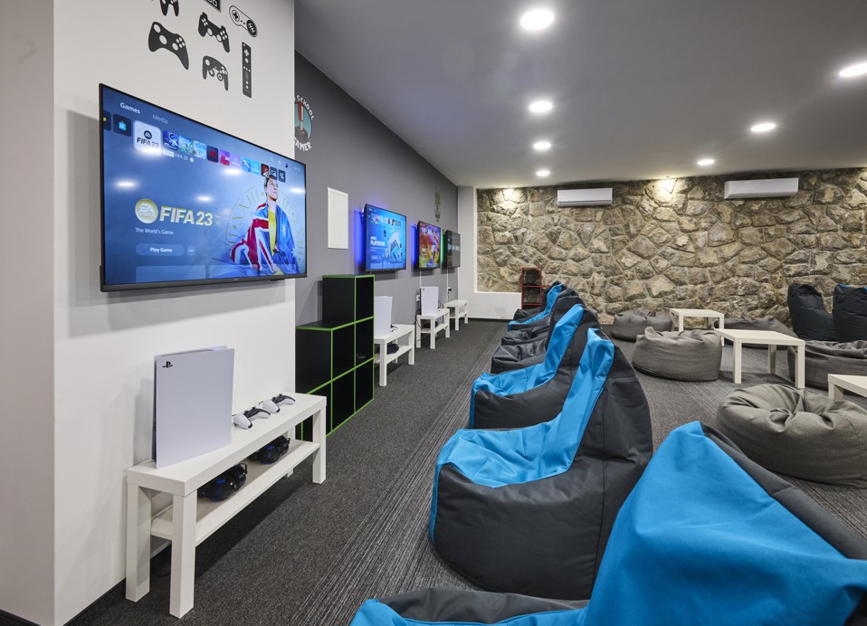 Playstation 5 gaming room at Magal Maradiso Hotel by Aminess.