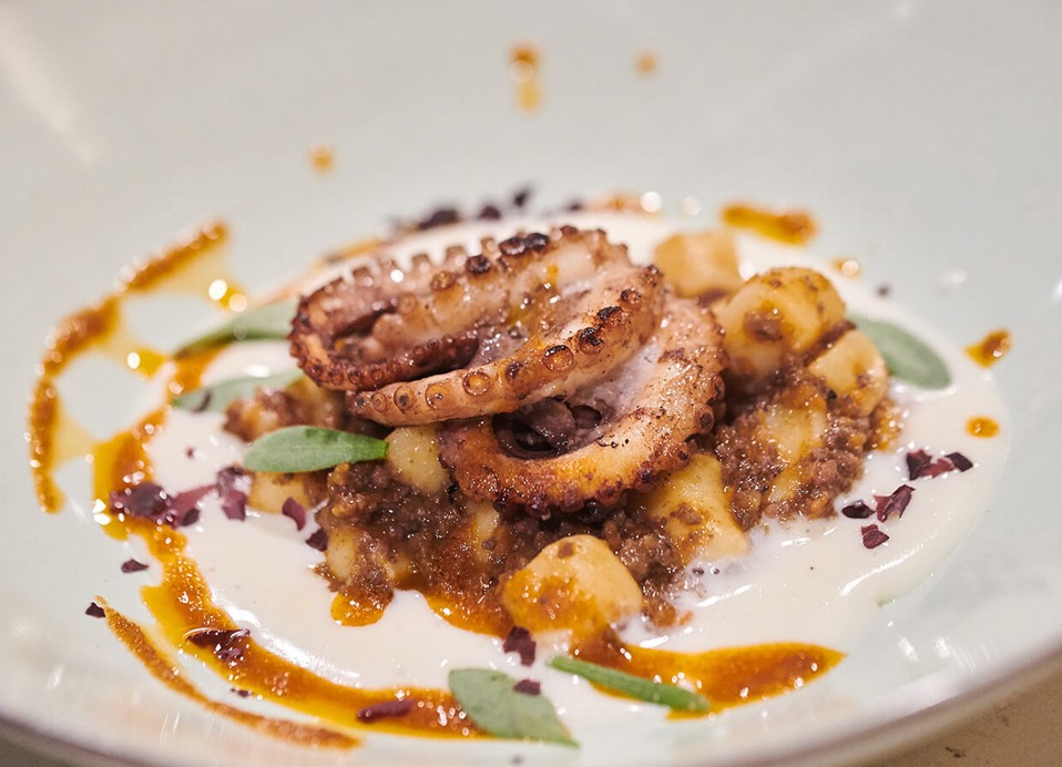 Mediterrane keuken in een restaurant in Aminess Maradiso Hotel Laguna, Novigrad Kroatië