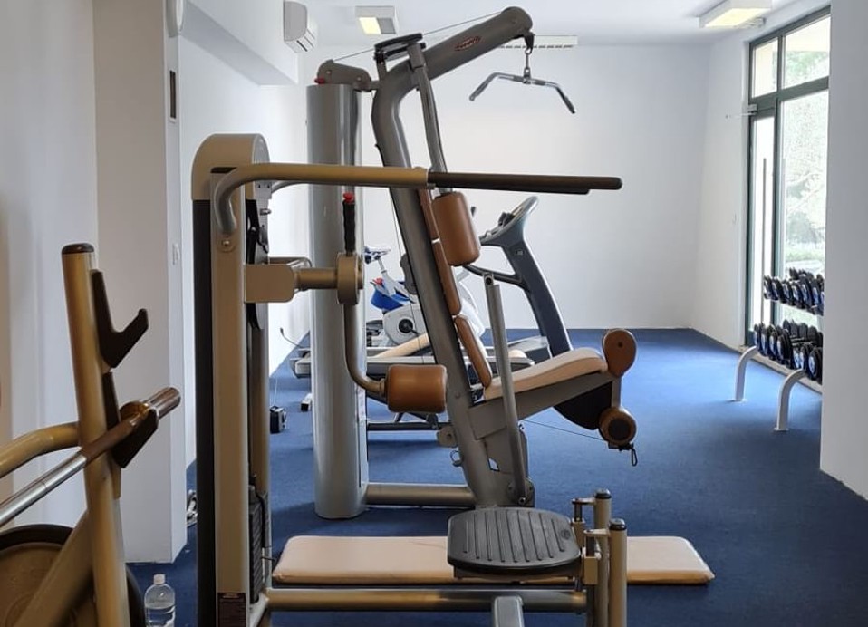 Modern fitness and wellness gym at Aminess Velaris Resort on the island of Brač