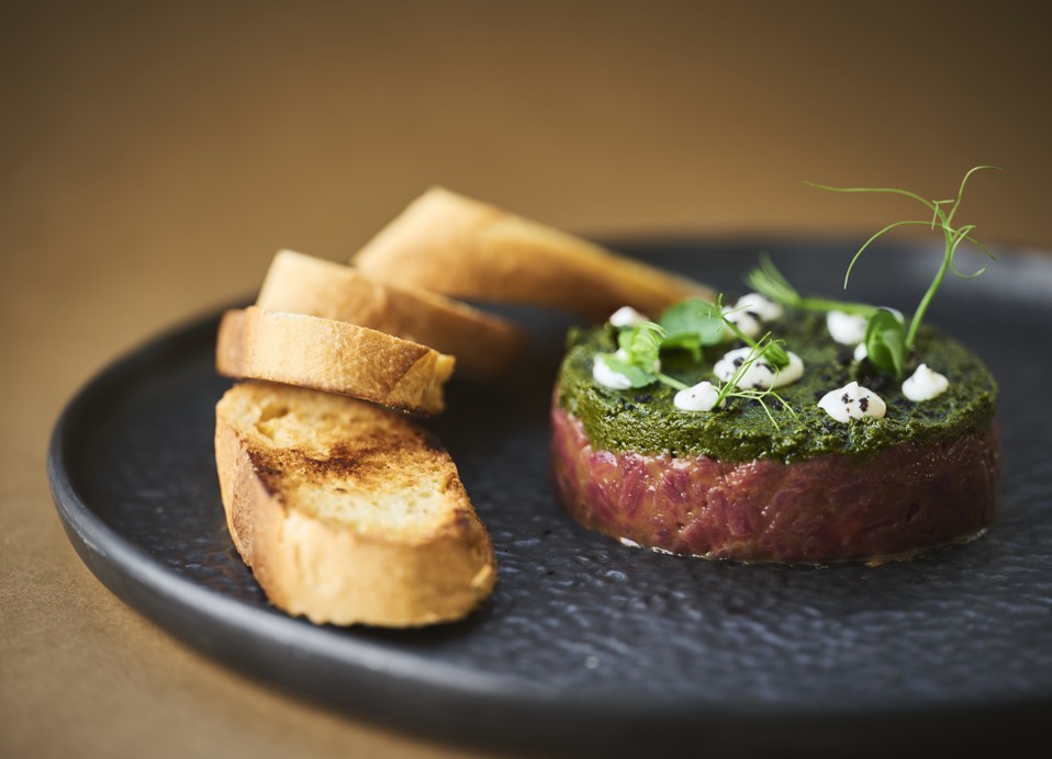 Tartar from the Oliveto restaurant at Aminess Planet Camping Sirena, Novigrad, Croatia