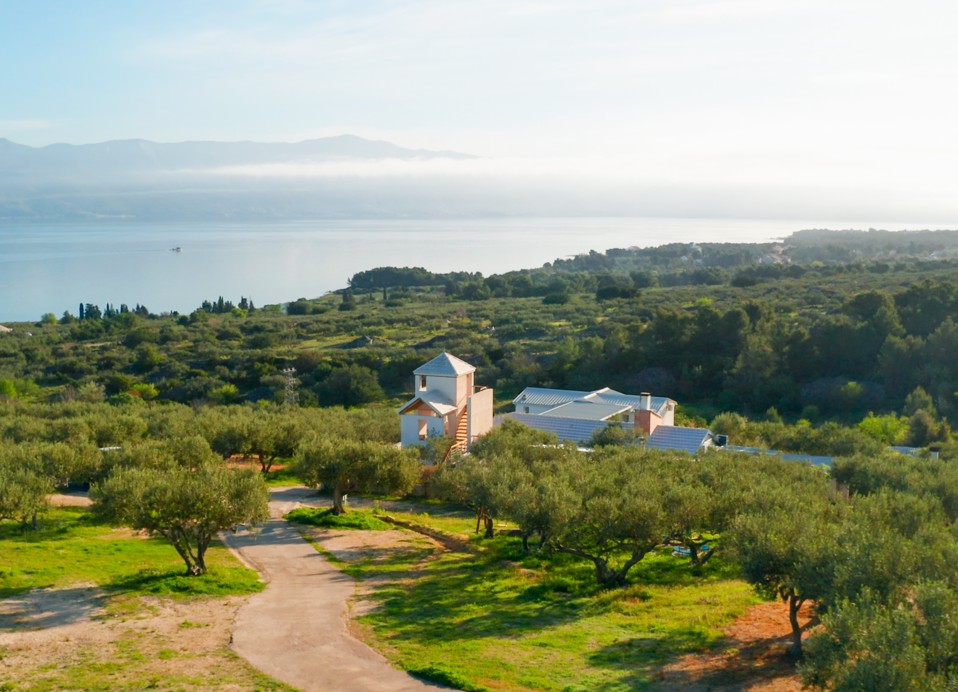 View from the Grill Garden restaurant at Aminess Vival Velaris Casa in Brač Croatia