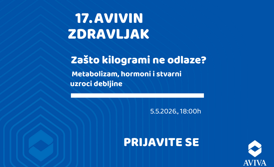 Pridružite nam se na 17. Avivinom Zdravljaku: “Zašto kilogrami ne odlaze? Metabolizam, hormoni i stvarni uzroci debljine“