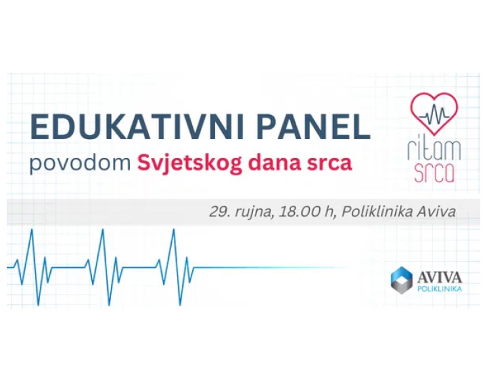 Edukativni panel “Kvalitetniji život s aritmijama – kako prepoznati, pratiti i liječiti aritmije” – 29. rujna 2022., u 18.00 h