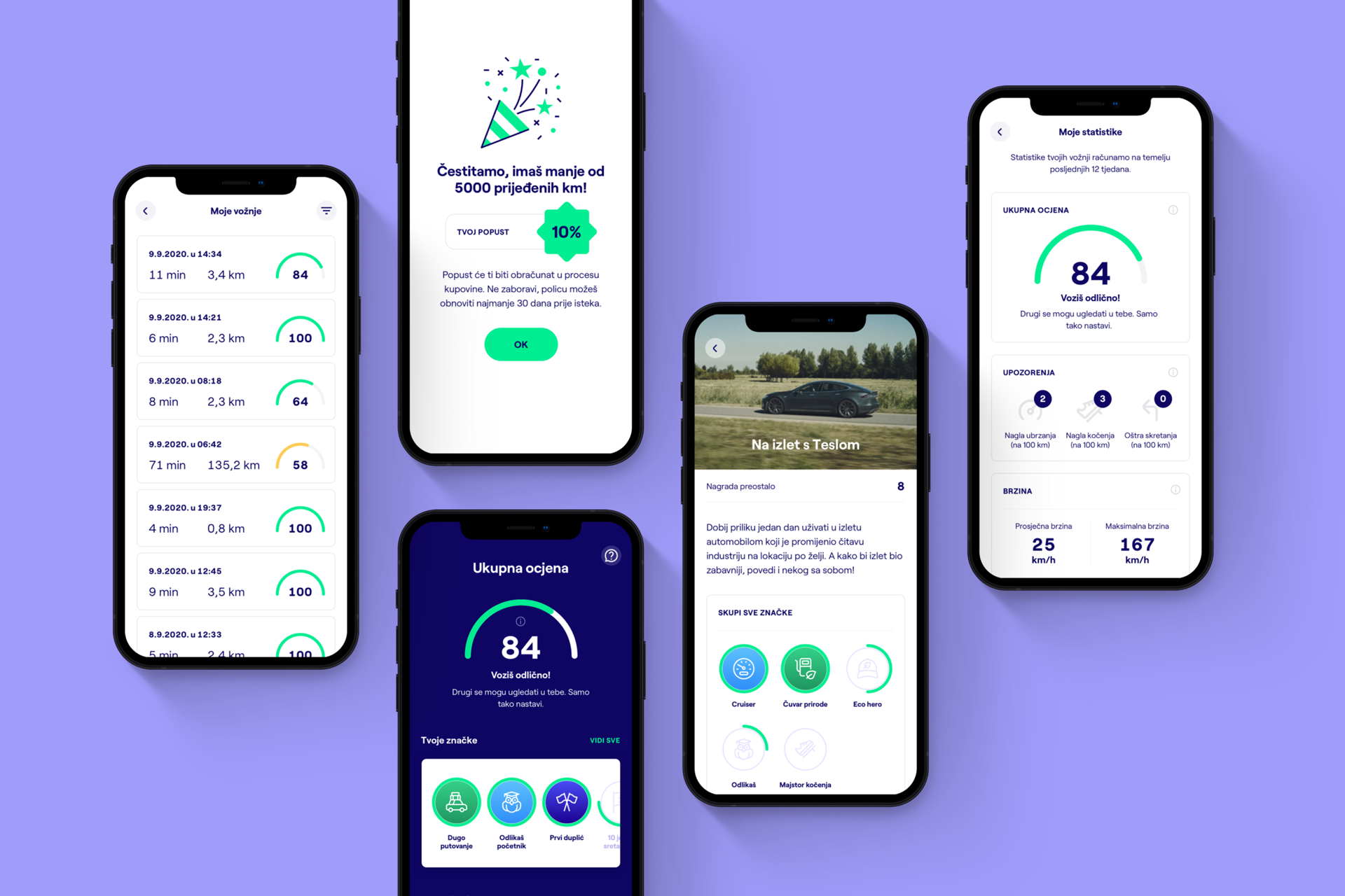 Shape LAQO app screens