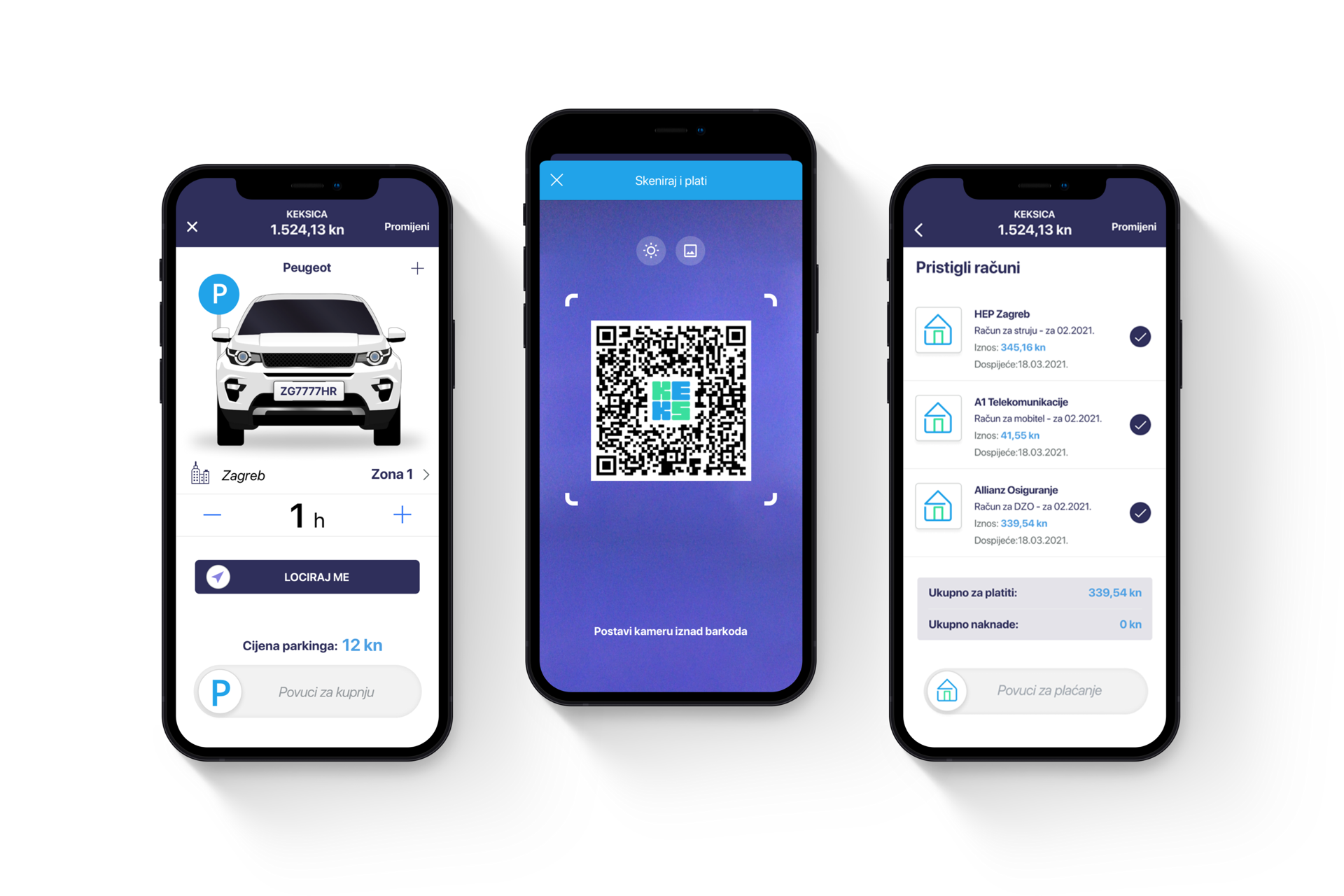 Shape keks pay screens