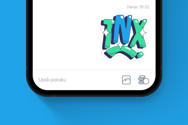 Shape keks pay sticker