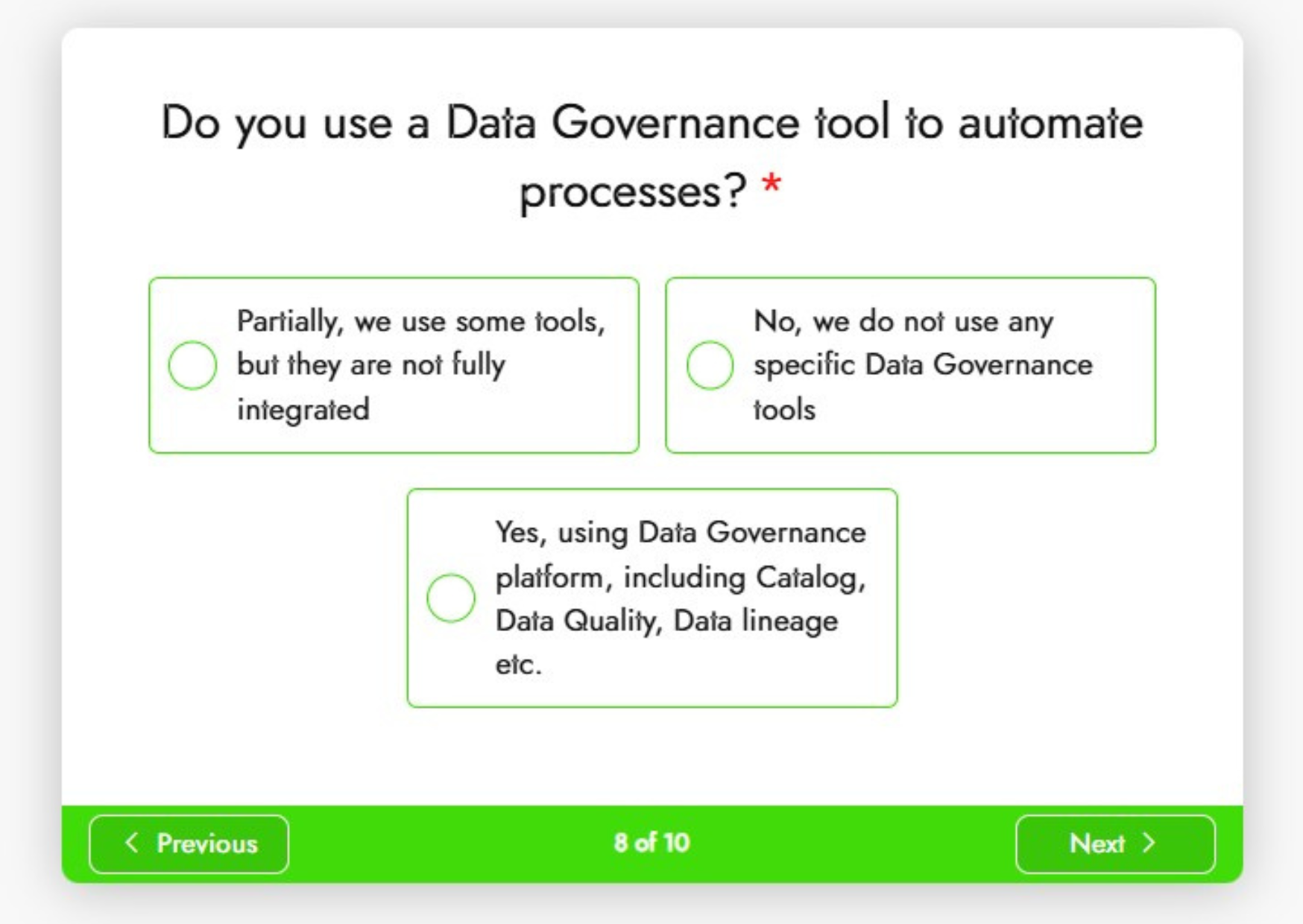 data governance assesment